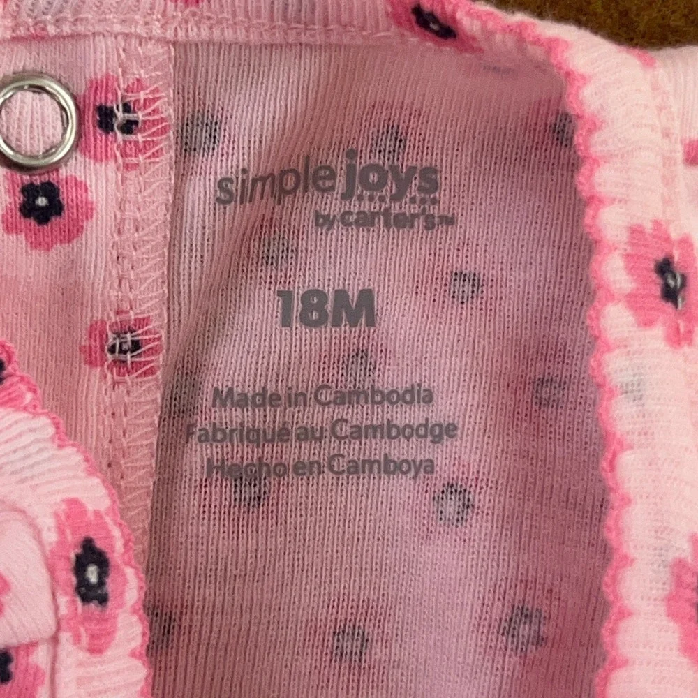 Ms. Rachel Baby Girl 18M Pink White Multi Graphic Tee Bodysuit Leggings 3pc Set